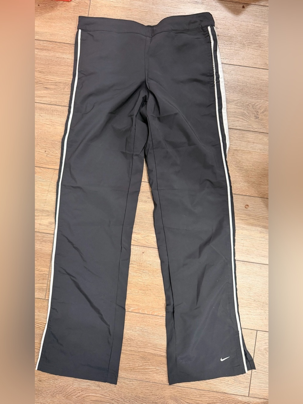 Nike Black Joggers with White Double Side Stripe 0480